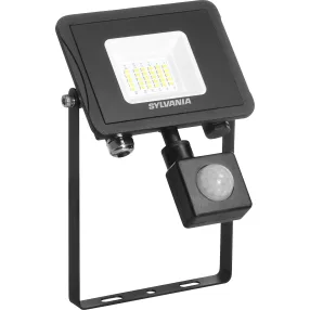   Sylvania 0090164 SylFlood IP65 PIR 2000LM 840 Black kültéri LED fényvető reflektor mozgásérzékelővel