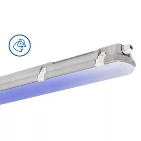   Trevos 107005 PRIMA 1.5ft ABS 8000/840 BLUE Concept kék baromfi világítás, ammónia álló LED lámpatest ipari por és páramentes porpára IP66