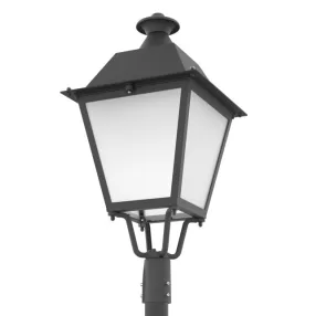   LUG 130723.5L122.010 LUCERA LED ED 6500lm/740 IP66 O1 black II class klaszikus stílusú parkvilágító LED lámpatest
