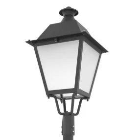   LUG 130723.5L162.010 LUCERA LED ED 9850lm/740 IP66 O1 black II class klaszikus stílusú parkvilágító LED lámpatest