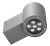 LUG 140012.5L011.608 ROTUNDA 1 LED ED 8W white 3500K IP65 22° gray homlokzati kiemelő világítás LED lámpatest