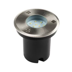   Kanlux 18193 GORDO N 1W CW-O-SR LED 1W 50lm 6500K lámpatest talajba süllyeszthető taposólámpa kerek IP67