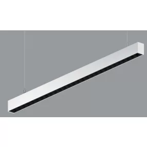   Luxiona 19.3114.0001.04 X-LINE SLIM LOW UGR UP&DOWN LED 2200/4200 PC/RASTER DAISY-BLACK-WIDE E 04 840 / L-1144MM S-1,5M függesztett LED profil lámpatest