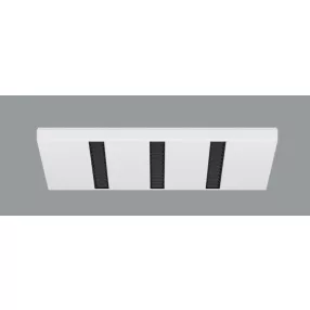   Luxiona 19.3182.1001.34 DOMINO CLEAN LOW UGR LED 8400 SH RASTER DAISY-BLACK-WIDE E 34 IP65 840 / 592X592 optikázott álmennyezeti LED panel