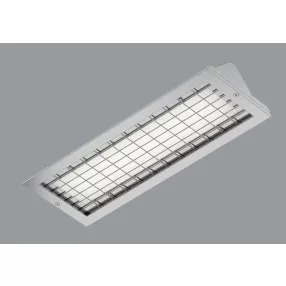   Luxiona 19.3192.0002.20 RUBIN CLEAN CORNER INOX LED 2200 SHM KR E IP65 840 sarokba szerelhető tisztatéri LED lámpatest rácsos