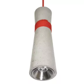   LUG 260030.5L02.111 MANASLU 1 LED susp ED 580lm/840 55° light gray red dekoratív beton függesztett LED csarnokvilágító