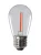 Kanlux 26049 ST45 LED 0,9W E27-RE fényf. Kültéri kis teljestményű LED izzó PIROS