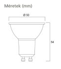 Sylvania 0029183 RefLED ES50 V6 610LM 830 36 SL 3000K GU10 LED meleg fehér fényszínű 230V bajonettzáras spot izzó