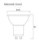 Sylvania 0029184 RefLED ES50 V6 610LM 830 36 SL5 3000K GU10 LED meleg fehér fényszínű 230V bajonettzáras spot izzó