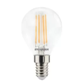   Sylvania 0029502 ToLEDo RT Ball V5 CL 470LM 827 E14 SL 2700K LED meleg sárga fényszínű kisgömb izzó