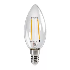   Kanlux 29617 XLED C35E14 2,5W-WW fényforr. gyertya izzó meleg fehér átlátszó