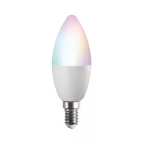   Kanlux 33644 S C37 4,9W E14 RGBCCT fényforr SMART gyertya izzó állítható színhőmérséklet és szín