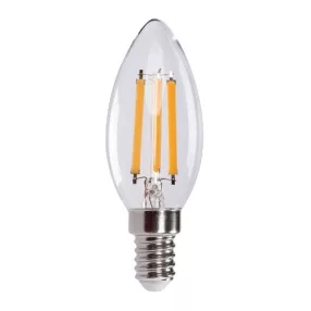   Kanlux 35273 XLED C35 E14 6W-NW fényforrás gyertya izzó természetes fehér átlátszó