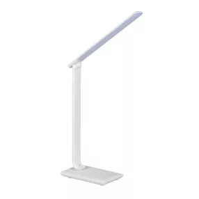 Kanlux 35781 PREDA LED W asztali lámpa fehér USB porttal