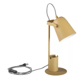   Kanlux 36283 RAIBO E27 Y asztali lámpa sárga retro tolltartóval
