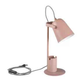   Kanlux 36285 RAIBO E27 PK asztali lámpa pink retro tolltartóval