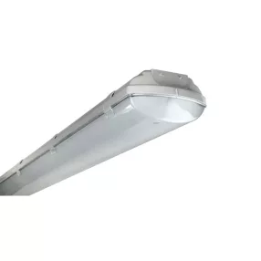   40004H Beghelli BS100 LED-es por-és páramentes lámpatest állítható tápegységgel; 28/35/43/51W; 5000/6000/7000/8000lm; 4000K; IP65; IK05; 1280mm  LED porpára