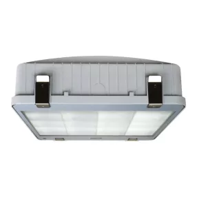   40824 Beghelli H-PRO LED-es csarnokvilágító lámpatest állítható tápegységgel; 87/105/129/153W; 13090/15578/18642/21683lm; 4000K; IP66; IK09; koncentráltan sugárzó optikával csarnoklámpa