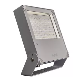   43001 Beghelli Flood MODULA - M LED-es csarnokvilágító lámpatest; 150W; 22995lm; 4000K; IP66; IK08;  aszimmetrikus optikával, kültéri LED fényvető sportvilágítás