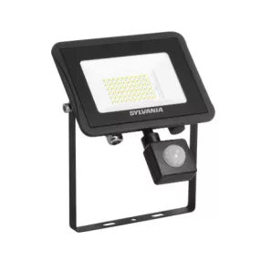   Sylvania 0050177 START Flood IP65 PIR 5000LM 830 Black LED Reflektor mozgásérzékelővel fekete 3000K meleg fehér