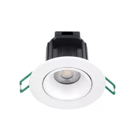   Sylvania 0005184 START Spot Aluminium 870LM 3CCT DIM IP44 WHT álmennyezetbe építhető LED spot, váltható színhőmérséklet, dimmelhető, billenthető,fekete