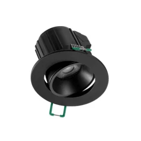   Sylvania 0005186 START Spot Aluminium 760LM 3CCT DIM IP44 BLK álmennyezetbe építhető LED spot, váltható színhőmérséklet, dimmelhető, billenthető, fekete