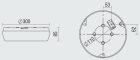 Trevos 63303 LINEA ROUND 2200/840 mennyezeti kerek LED lámpatest