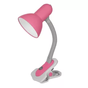   Kanlux 7153 SUZI HR-60-PK asztali lámpa pink csíptetős E27 cserélhető fényforrással