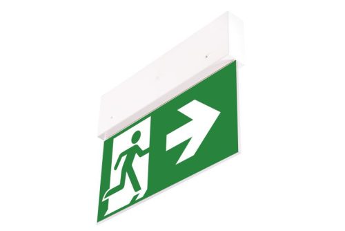 Intelight 90281 Directo S M 1H MT fehér plexilapos kijáratjelző, exit lámpa
