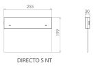 Intelight 90281 Directo S M 1H MT fehér plexilapos kijáratjelző, exit lámpa