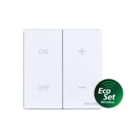   Philips Signify 911401562843 EcoSet BLE Wall Switch fali szabályzó RC075 EcoSet LED panelhez Ledinaire