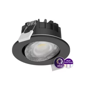   Philips Signify 929003322802 RS071B 5S/827_30_40 60D PSR PI6 IP65 BK fekete álmennyezeti spot LED lámpatest Ledinaire billenthető, állítható színhőmérséklet