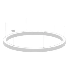   PXF Plexiform AE014.2211.840.A000 PX4090698 Geometric Ring LED DI-IN 2000 334W 32800lm 840 OPAL Grey függesztett nagy méretű gyűrű alakú kerek LED lámpatest direkt indirekt