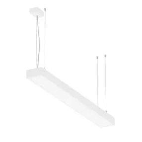   PXF Plexiform CC008.1124.840.A000 PX0759606 Presto LED DI-IN 1435 52W 3880/2500lm 840 MPOP White irodai függesztett lineáris LED lámpatest direkt indirekt