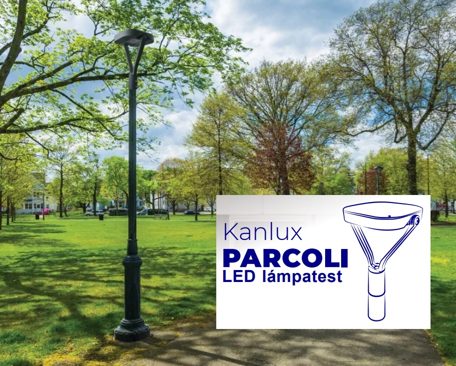 Kanlux Parcoli parkvilágító, dönthető, váltható fényszín és teljesítmény